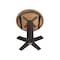 International Concepts 36 in. Solid Wood Round Top Pedestal Dining Table - 35.9 in. High, Hickory/Washed Coal K45-36RT-23B-36 - alternate 2